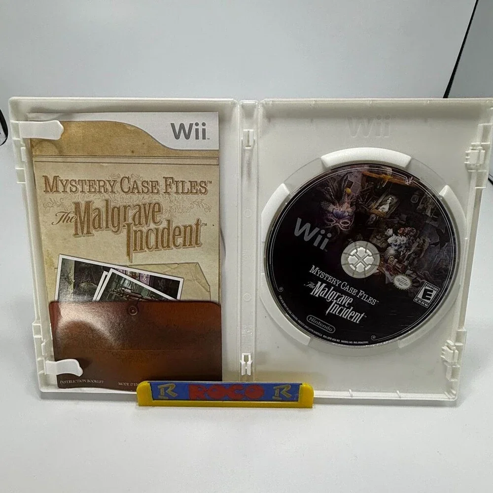 Mystery Case Files: The Malgrave Incident (Nintendo Wii,2011) Complete W/ Manual